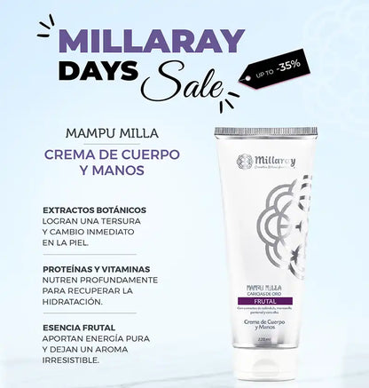 Crema de Cuerpo y Manos Hidratante Frutal