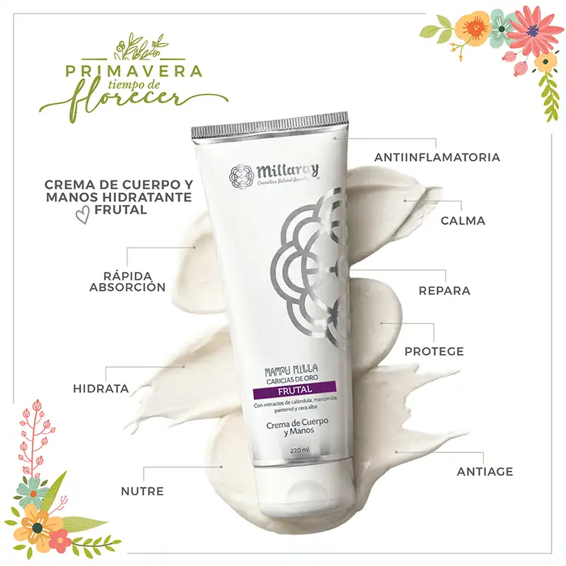 Crema de Cuerpo y Manos Hidratante Frutal