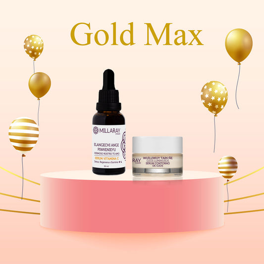 Gold Max- Serum Vitamina C + Contorno de Ojos