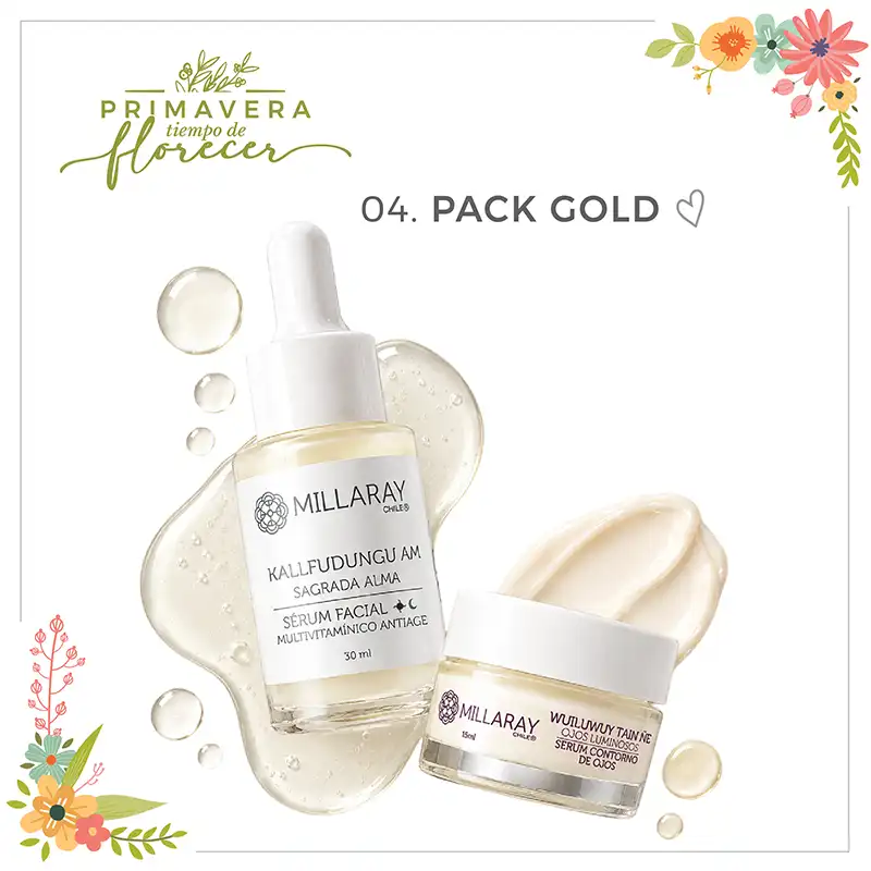 GOLD  Serum Ácido Hialurónico + Serum Contorno de Ojos